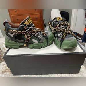 Gucci flashtrek sneakers.
